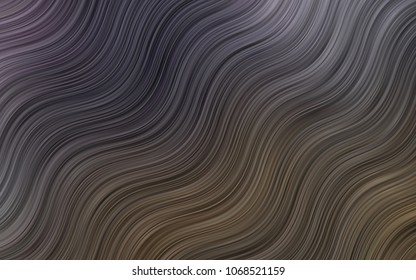 Dark Orange vector template with lava shapes. Shining illustration, which consist of blurred lines, circles. New composition for your brand book.