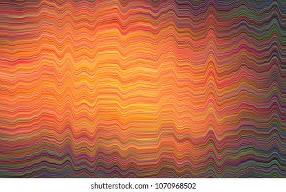 Dark Orange vector template with lava shapes. Blurred geometric sample with gradient bubbles.  The elegant pattern for brand book.