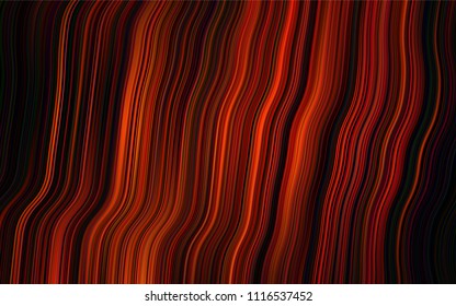 Dark Orange vector template with lava shapes. Geometric illustration in marble style with gradient.  The best blurred design for your business.