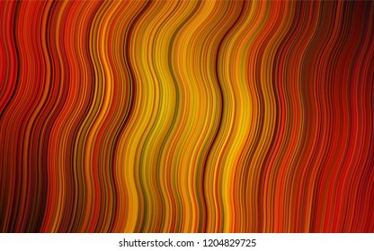 Dark Orange vector template with lava shapes. Creative illustration in halftone marble style with gradient. Pattern for your business design.