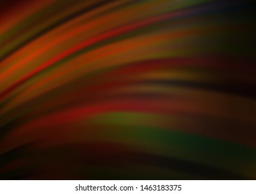 Dark Orange vector template with lava shapes. A completely new color illustration in marble style. New composition for your brand book.