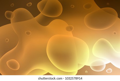 Dark Orange vector template with lines, ovals. Modern gradient abstract illustration with bandy lines. The elegant pattern for brand book.