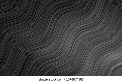 Dark Orange vector template with lines, ovals. Brand-new colored illustration in marble style with gradient. Brand-new design for your ads, poster, banner.