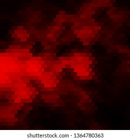 Dark Orange vector template with lines. Repeated lines on abstract background with gradient. Template for your UI design.