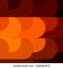 Dark Orange vector template with lines. Geometric abstract illustration with blurred lines. Pattern for ads, commercials.