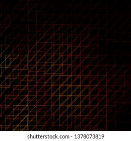 Dark Orange vector template with lines. Gradient abstract design in simple style with sharp lines. Best design for your posters, banners.