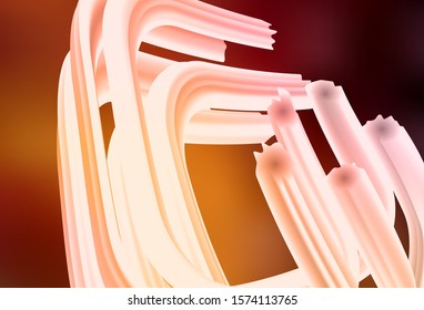 Dark Orange vector template with lines. A sample with colorful lines, shapes. Elegant pattern for a brand book.