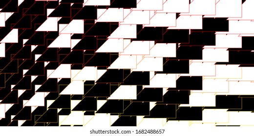 Dunkel-orange-Vektorillustration-Vorlage mit Linien. Geometrische abstrakte Abbildung mit unscharfen Linien.  Kluges Design für Ihre Werbeaktionen.