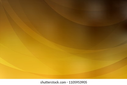 Dark Orange vector template with liquid shapes. Modern gradient abstract illustration with bandy lines. Brand-new design for your ads, poster, banner.