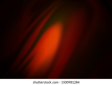 Dark Orange vector template with liquid shapes. Colorful illustration in abstract marble style with gradient. Textured wave pattern for backgrounds.