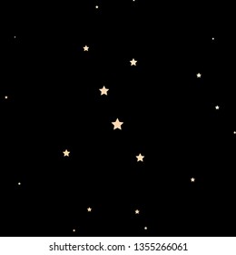 Dark Orange vector template with neon stars. Blur decorative design in simple style with stars. Design for your business promotion.