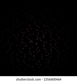 Dark Orange vector template with neon stars. Decorative illustration with stars on abstract template. Pattern for wrapping gifts.