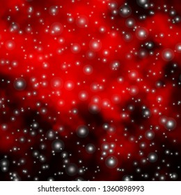 Dark Orange vector template with neon stars. Shining colorful illustration with small and big stars. Design for your business promotion.