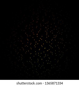 Dark Orange vector template with neon stars. Blur decorative design in simple style with stars. Design for your business promotion.