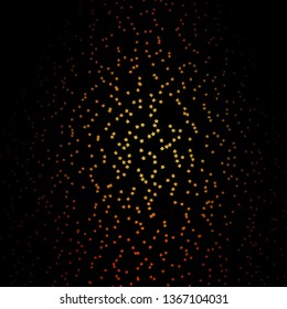Dark Orange vector template with neon stars. Decorative illustration with stars on abstract template. Theme for cell phones.