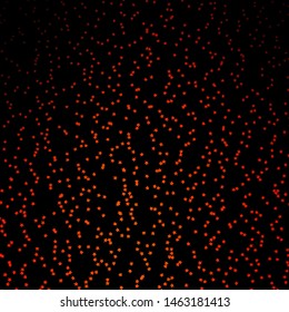 Dark Orange vector template with neon stars. Blur decorative design in simple style with stars. Best design for your ad, poster, banner.