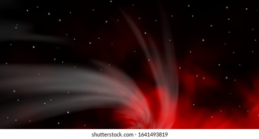 Dark Orange vector template with neon stars. Colorful illustration in abstract style with gradient stars. Design for your business promotion.