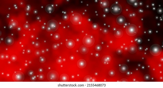 Dark Orange vector template with neon stars. Colorful illustration in abstract style with gradient stars. Best design for your ad, poster, banner.