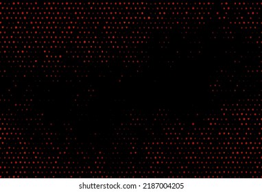 Dark orange vector template with poker symbols. Blurred decorative design of hearts, spades, clubs, diamonds. Pattern for leaflets of poker games, events.