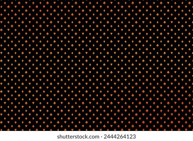 Dark orange vector template with poker symbols. Illustration with set of hearts, spades, clubs, diamonds. Design for ad, poster, banner of gambling websites.