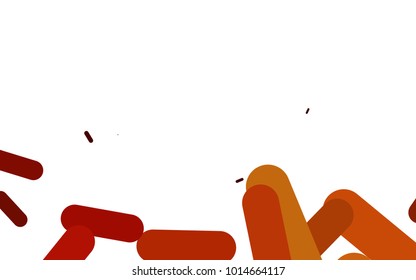 Dark Orange vector template with repeated sticks. Glitter abstract illustration with colored sticks. The pattern can be used for websites.