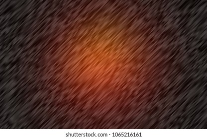 Dark Orange vector template with repeated sticks. Modern geometrical abstract illustration with staves. The template can be used as a background.