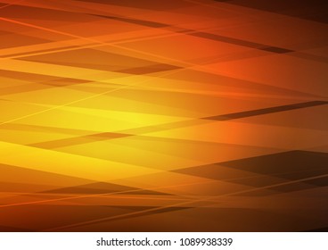Dark Orange vector template with repeated sticks. Decorative shining illustration with lines on abstract template. The pattern can be used as ads, poster, banner for commercial.
