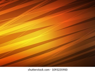 Dark Orange vector template with repeated sticks. Glitter abstract illustration with colored sticks. Smart design for your business advert.