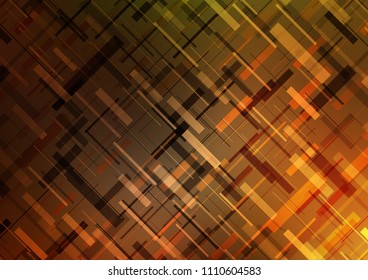 Dark Orange vector template with repeated sticks. Blurred decorative design in simple style with lines. The pattern can be used for websites.