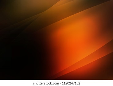 Dark Orange vector template with repeated sticks. Shining colored illustration with narrow lines. The pattern can be used as ads, poster, banner for commercial.