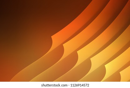 Dark Orange vector template with repeated sticks. Glitter abstract illustration with colored sticks. Template for your beautiful backgrounds.