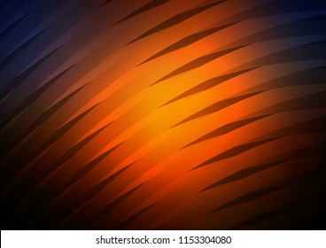 Dark Orange vector template with repeated sticks. Blurred decorative design in simple style with lines. The pattern can be used for websites.