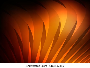 Dark Orange vector template with repeated sticks. Modern geometrical abstract illustration with staves. The pattern can be used as ads, poster, banner for commercial.