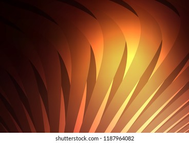 Dark Orange vector template with repeated sticks. Modern geometrical abstract illustration with staves. The pattern can be used as ads, poster, banner for commercial.
