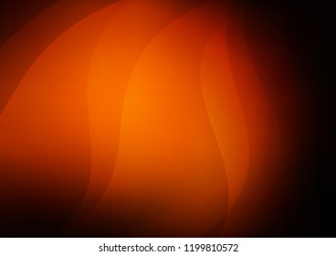 Dark Orange vector template with repeated sticks. Shining colored illustration with narrow lines. The pattern can be used for busines ad, booklets, leaflets
