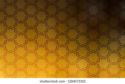 Dark Orange vector template with repeated sticks. Lines on blurred abstract background with gradient. The pattern for ad, booklets, leaflets.