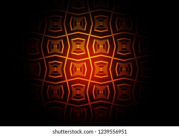 Dark Orange vector template with repeated sticks. Lines on blurred abstract background with gradient. Pattern for business booklets, leaflets.