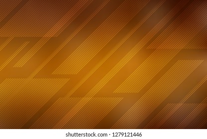 Dark Orange vector template with repeated sticks. Shining colored illustration with sharp stripes. Pattern for your busines websites.