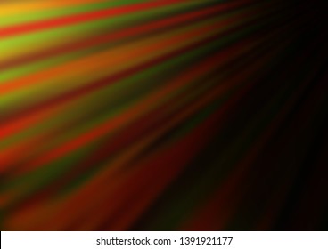 Dark Orange vector template with repeated sticks. Shining colored illustration with narrow lines. Smart design for your business advert.