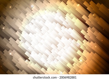 Dark Orange vector template with repeated sticks. Lines on blurred abstract background with gradient. Template for your beautiful backgrounds.