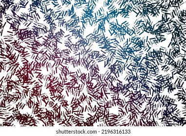 Dark orange vector template with repeated sticks. Lines on blurred abstract background with gradient. Pattern for websites, landing pages.