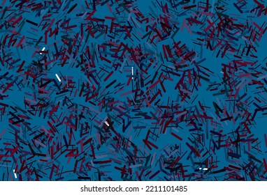 Dunkelorangefarbene Vektorvorlage mit wiederholten Sticks. Farbige Illustration mit schmalen Linien. Kluges Design für Ihre Unternehmenswerbung.