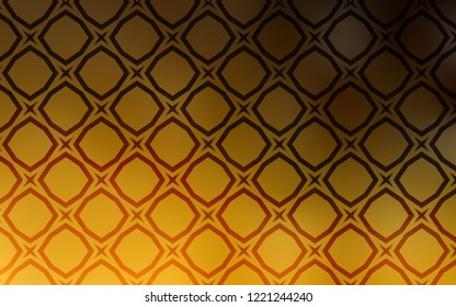 Dark Orange vector template with sky stars. Glitter abstract illustration with colored stars. Template for sell phone backgrounds.