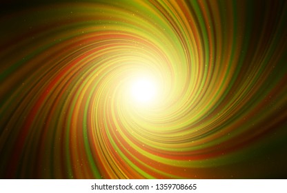 Dark Orange vector template with space stars. Modern abstract illustration with Big Dipper stars. Pattern for futuristic ad, booklets.