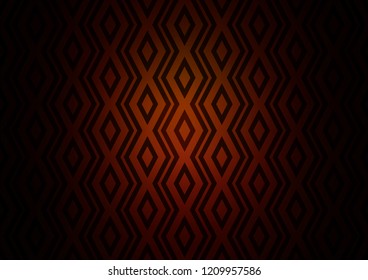 Dark Orange vector template with sticks, squares. Modern geometric abstract illustration with lines, squares. Smart design for your business advert.