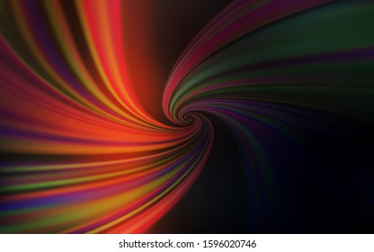 Dark Orange vector template with wry lines. A circumflex abstract illustration with gradient. Template for cell phone screens.