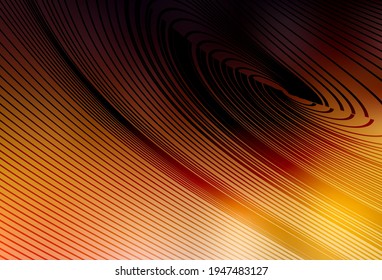 Dark Orange vector template with wry lines. A circumflex abstract illustration with gradient. A sample for your ideas.