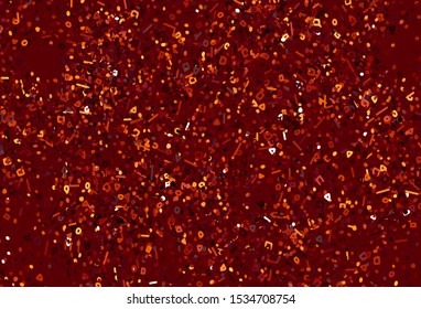 Dark Orange vector texture with abstract forms. Simple colorful illustration with abstract gradient shapes. Best smart design for your business.
