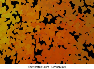 Dark Orange vector texture with abstract forms. Decorative design in abstract style with random forms. Best smart design for your business.