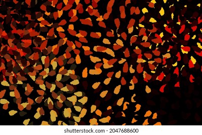 Textura vectorial de color naranja oscuro con formas abstractas. Ilustración simple y colorida con formas abstractas de gradiente. Diseño moderno para su tarjeta de visita.